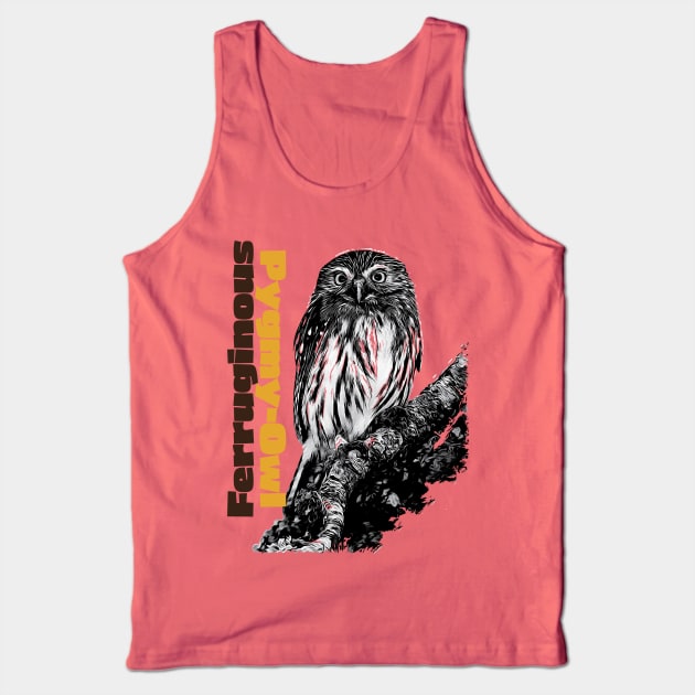 Ferruginous Pygmy-Owl Tank Top by Ripples of Time